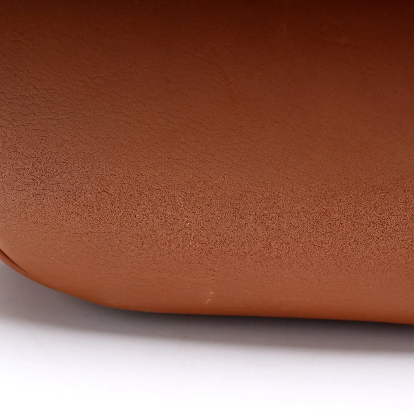 003-113 Bamboo Leather Drawstring Sling Bag Vintage