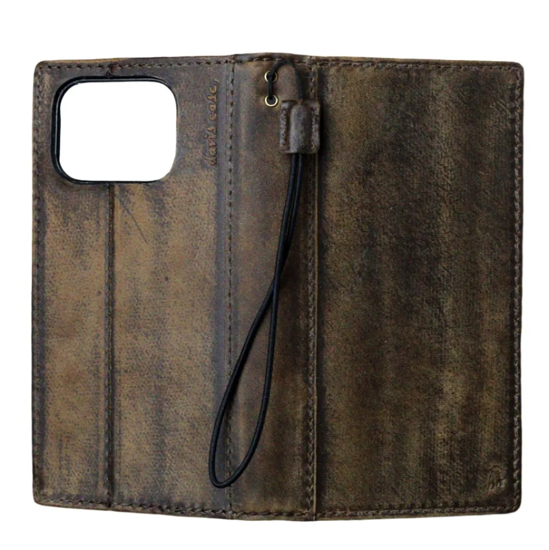 ARICHI Premium Brown polish Leather Case for Google Pixel 4–9 Pro XL | Handmade Genuine Leather Wallet Cover