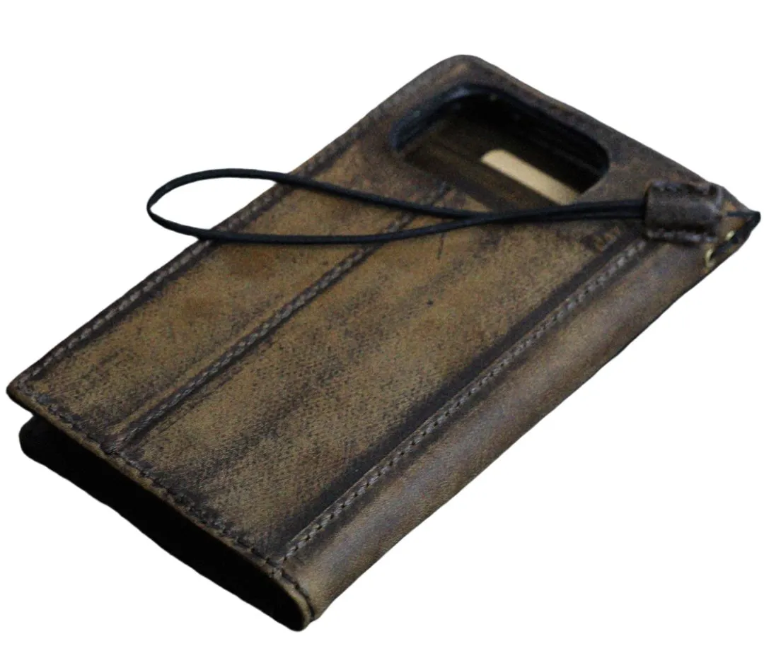 ARICHI Premium Brown polish Leather Case for Google Pixel 4–9 Pro XL | Handmade Genuine Leather Wallet Cover