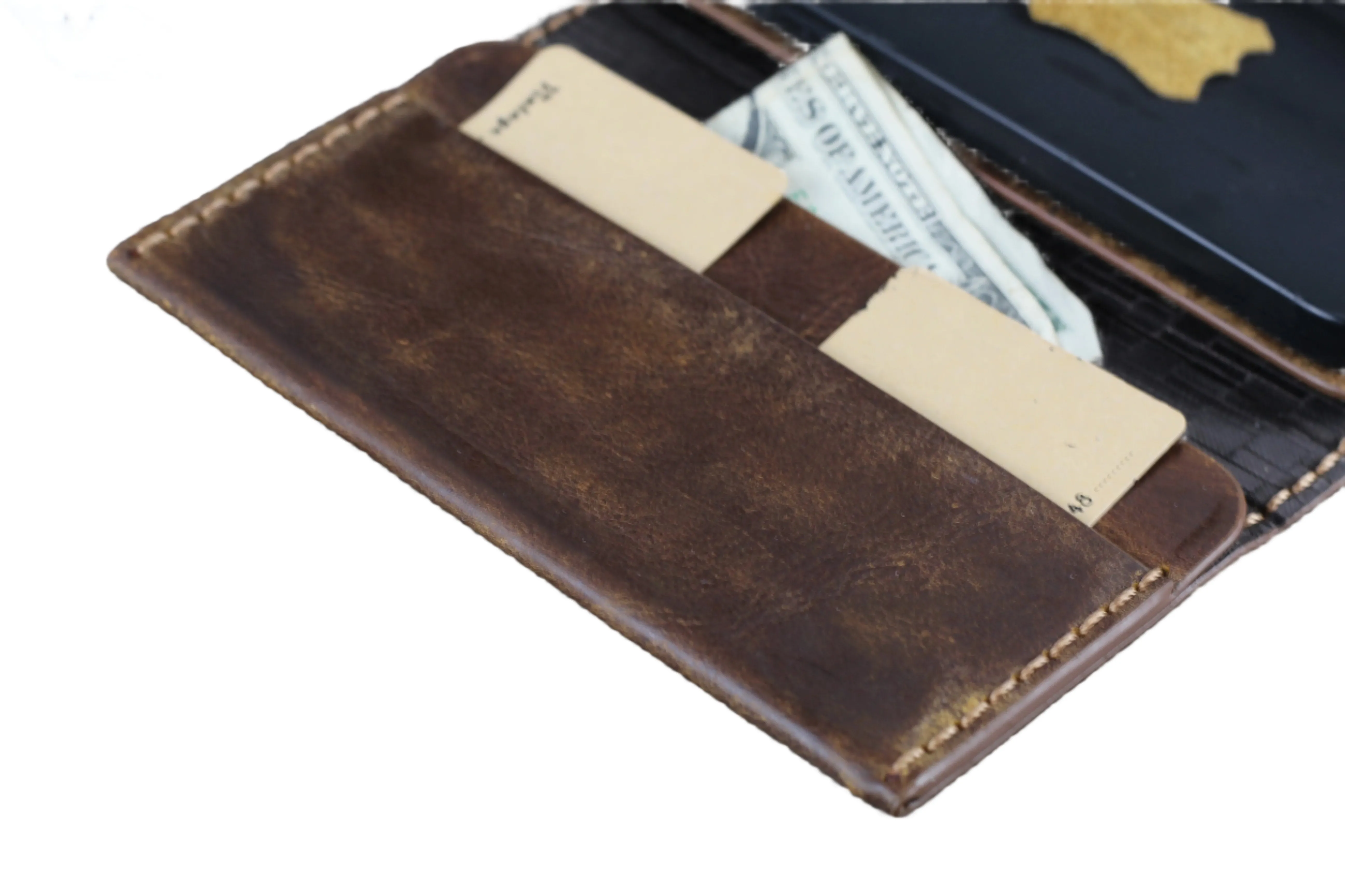 ARICHI Premium Leather Wallet Phone Case for OnePlus Open, 8, 8 Pro, 9, 9 Pro, and 12 - Handmade Vintage Book-Style Cover