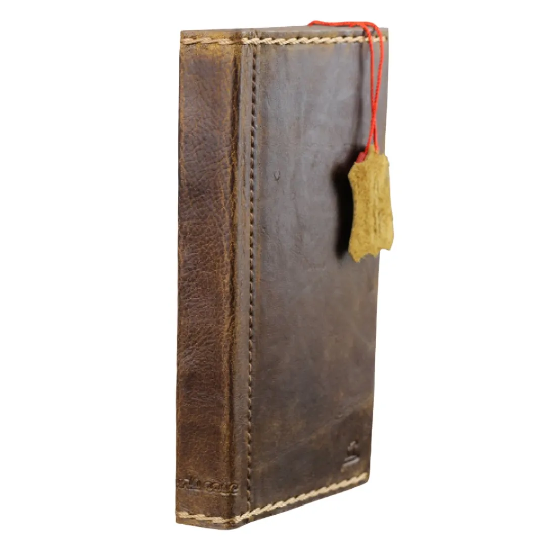 ARICHI Premium Leather Wallet Phone Case for OnePlus Open, 8, 8 Pro, 9, 9 Pro, and 12 - Handmade Vintage Book-Style Cover