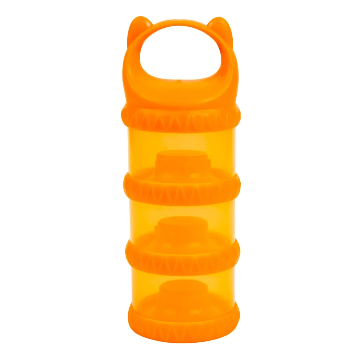 Baby Moo 3 Layer Portable BPA Free Milk Powder Container - Orange