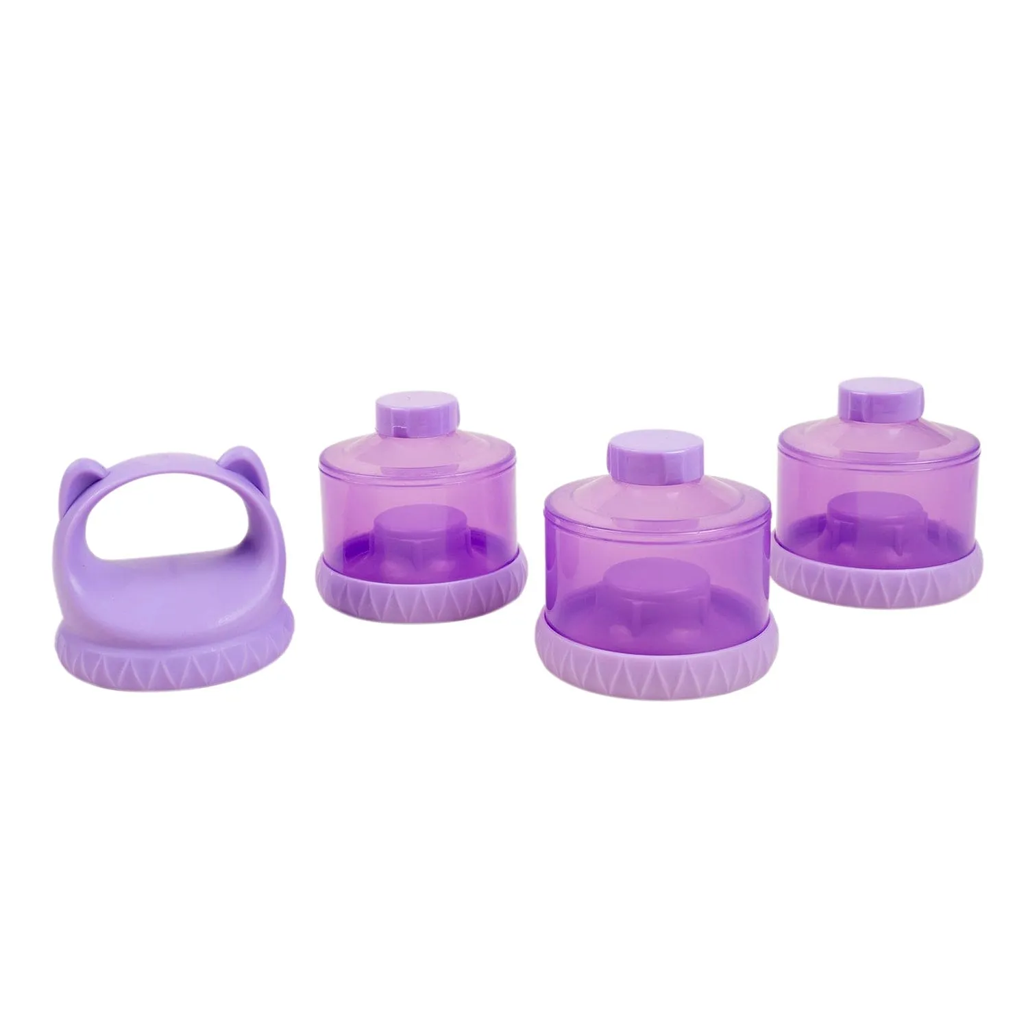 Baby Moo 3 Layer Portable BPA Free Milk Powder Container - Purple