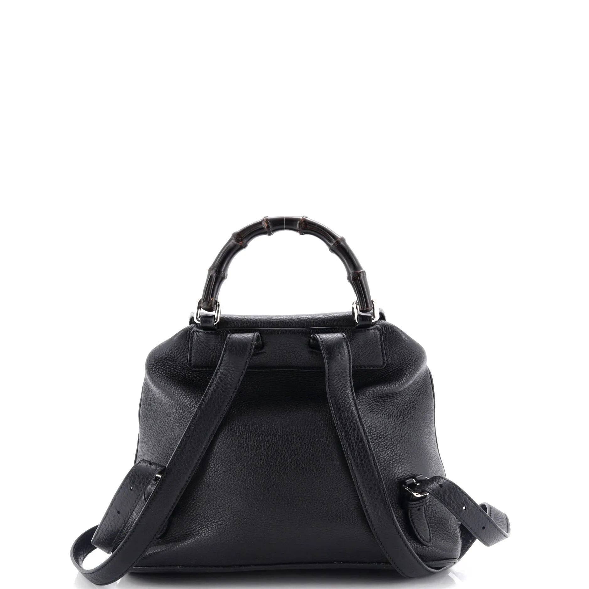 Bamboo Tassel Backpack Leather Medium