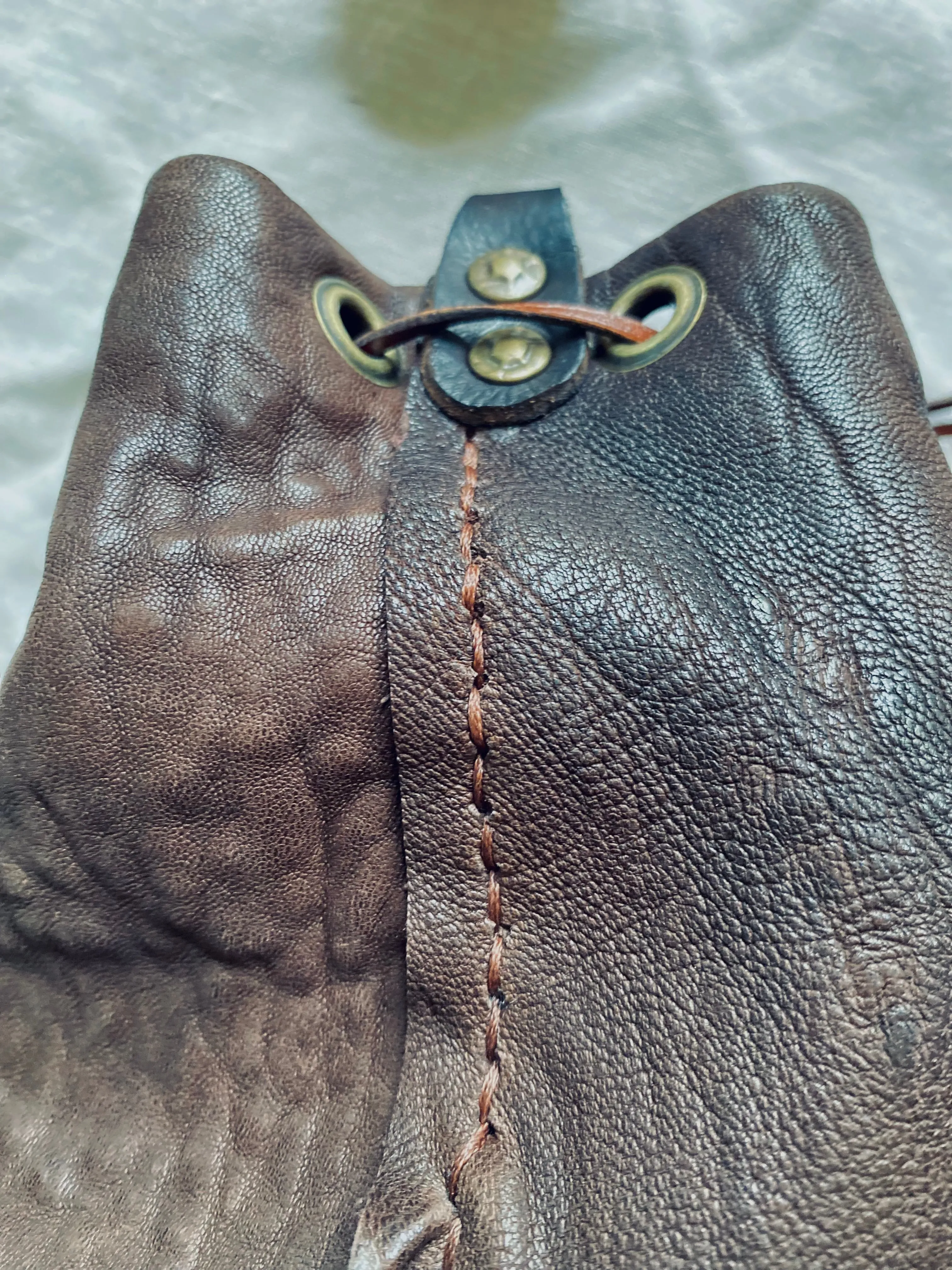 Bucket leather Bag