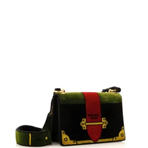 Cahier Crossbody Bag Printed Velvet Small