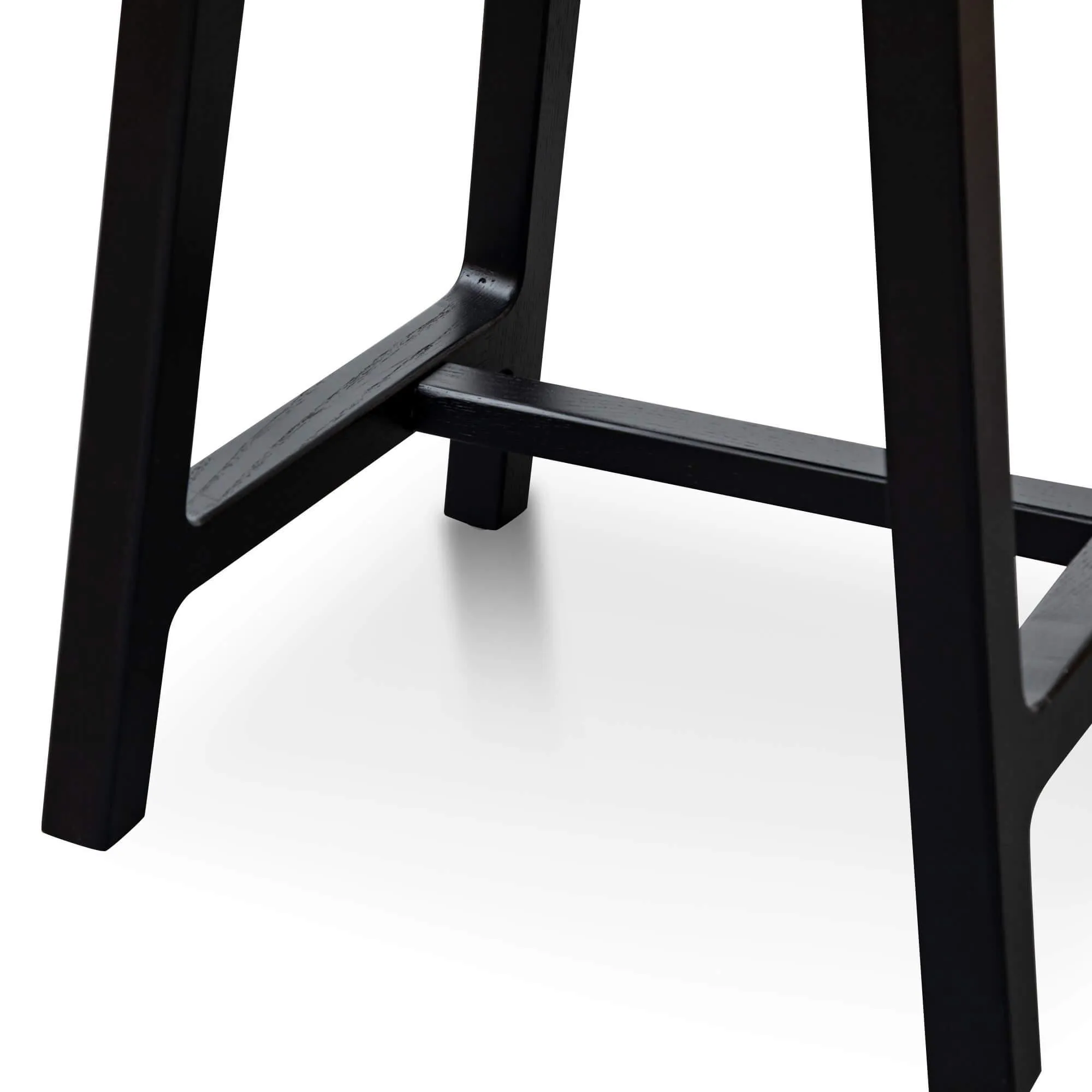 Calibre Wooden Low Stool 45cm - Black