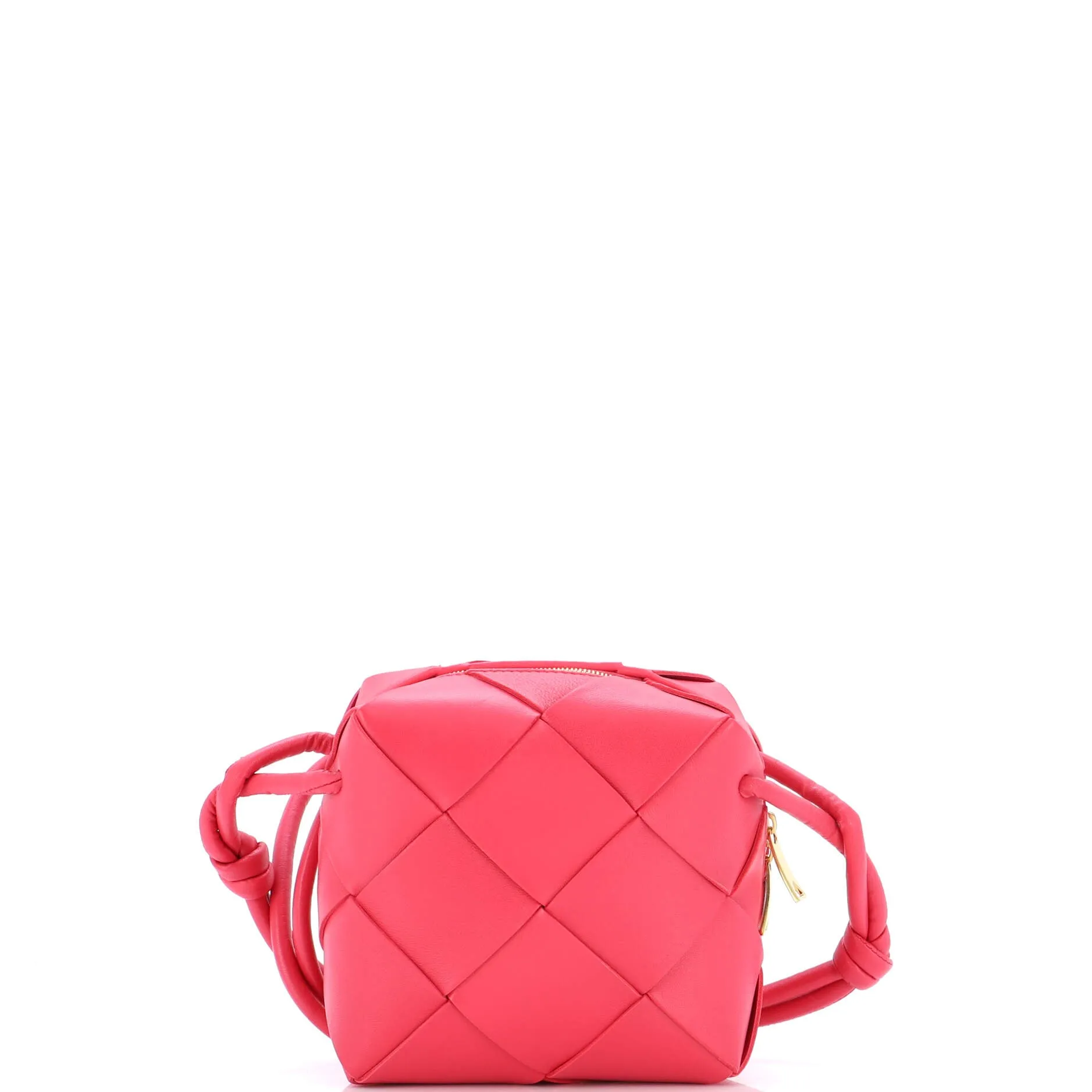 Cassette Camera Crossbody Bag Maxi Intrecciato Leather Mini