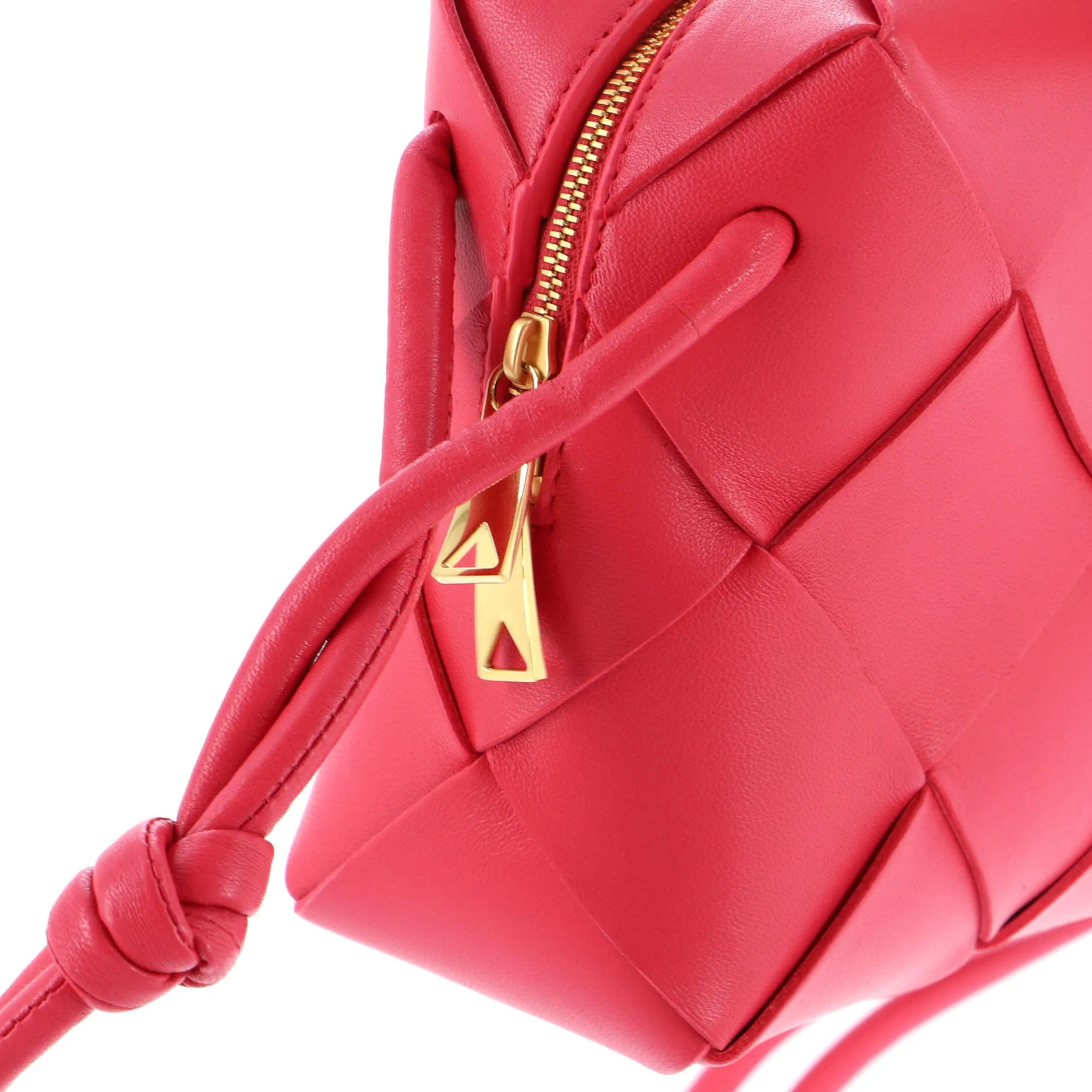 Cassette Camera Crossbody Bag Maxi Intrecciato Leather Mini