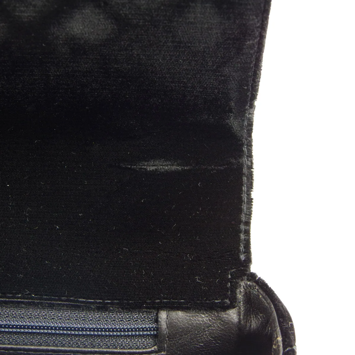 Chanel * 1991-1994 Black Velvet Medium Classic Flap Handbag