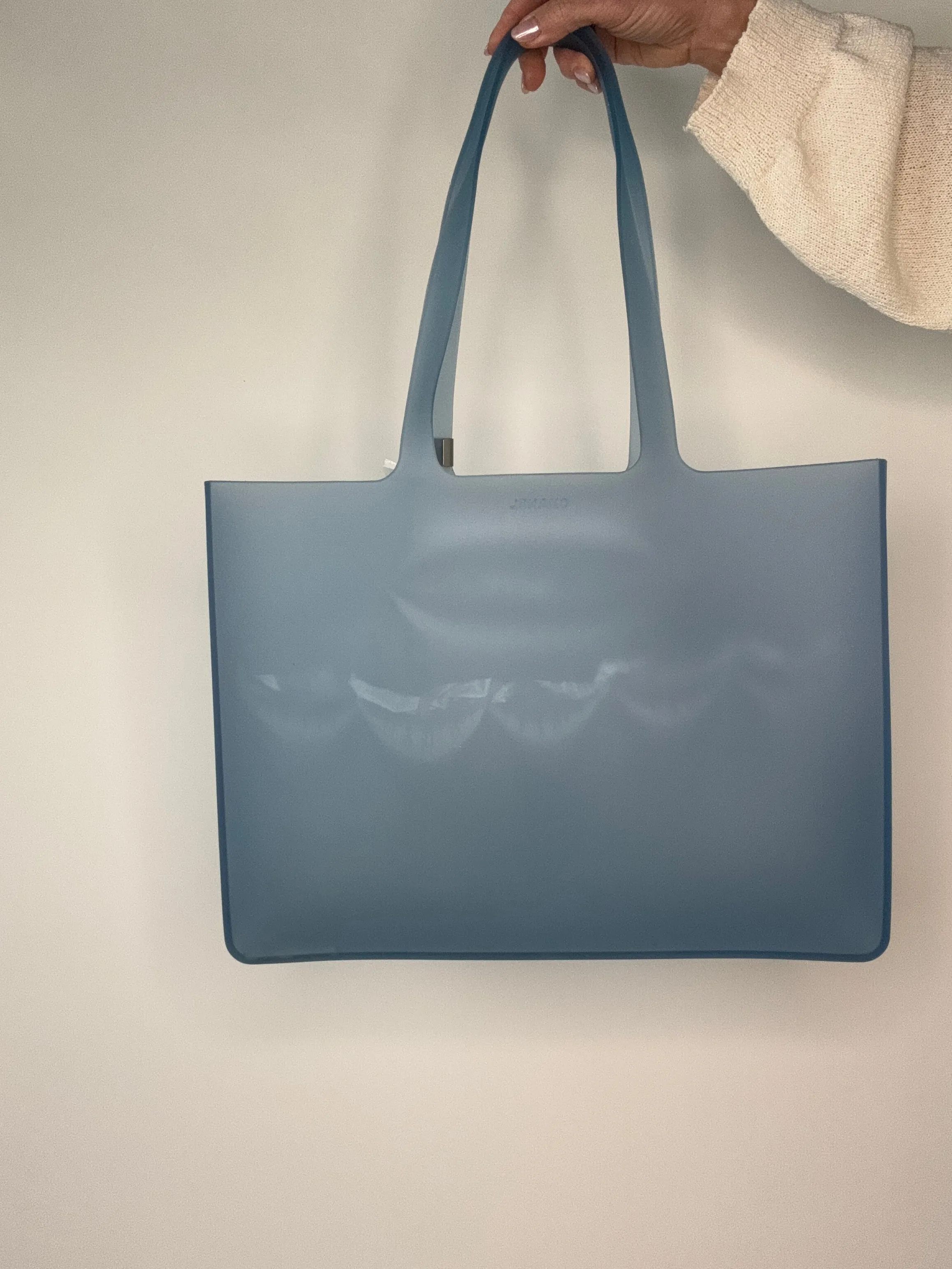 Chanel Blue Rubber Beach Tote