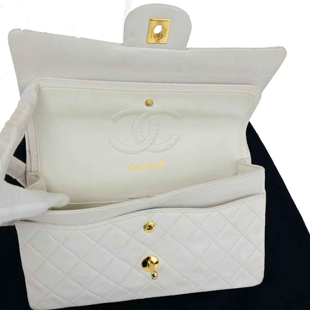 Chanel Cc Matelasse 25 Double Flap Chain