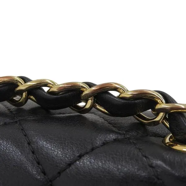 Chanel CC Quilted Leather Drawstring Backpack Leather Backpack A91121 in Good condition