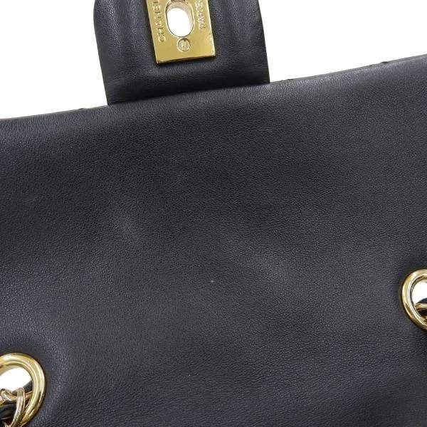 Chanel CC Quilted Leather Drawstring Backpack Leather Backpack A91121 in Good condition