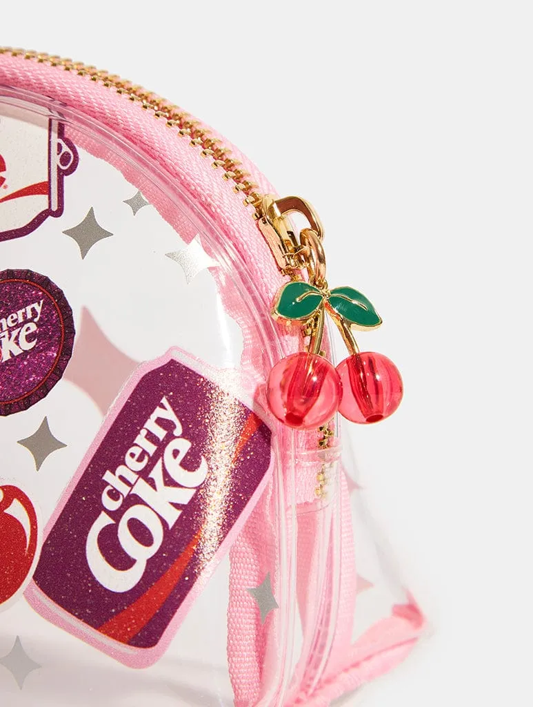 Cherry Coke Glitter Sticker Effect Mini Pouch