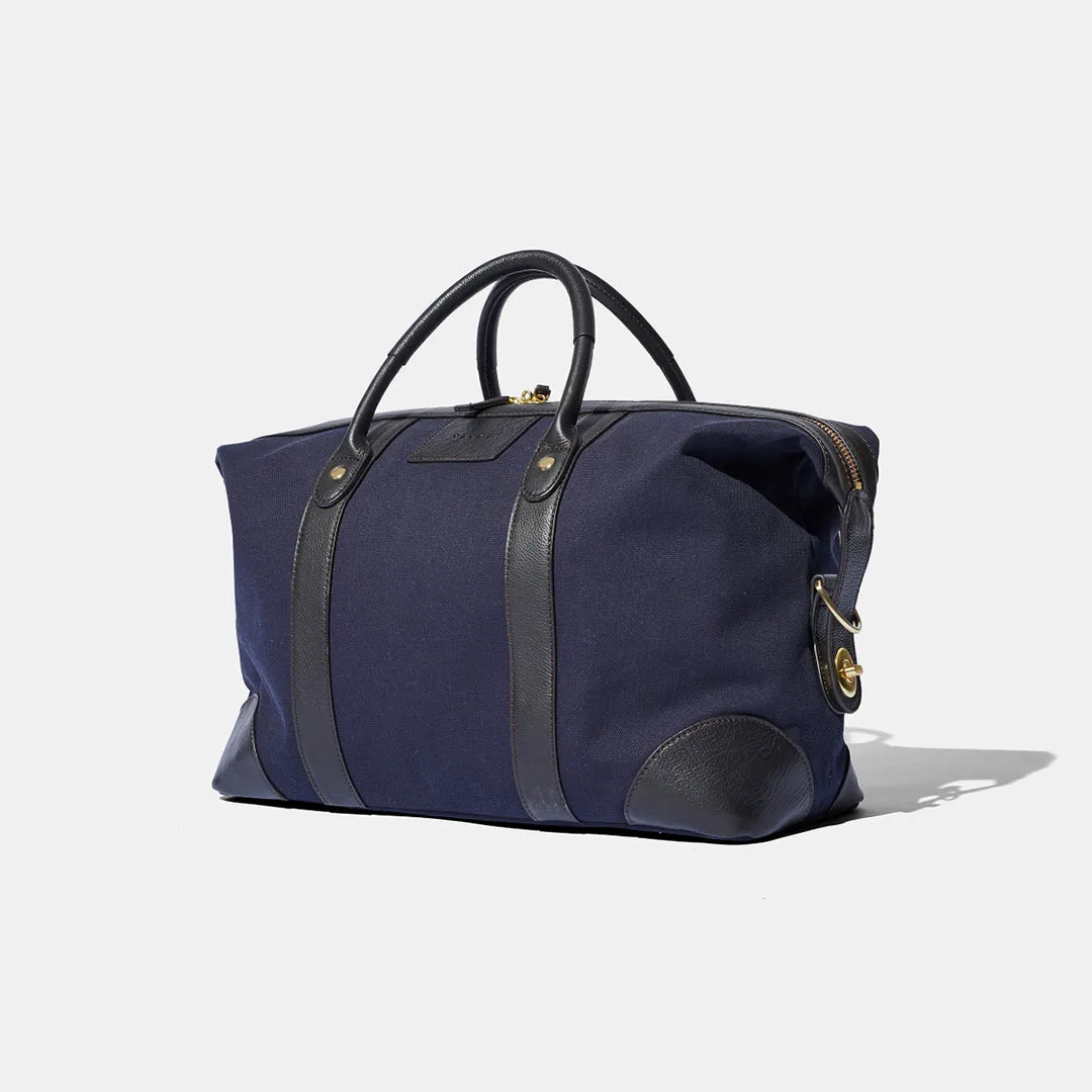 Classic Small Weekend Bag - Blue Canvas by Baron