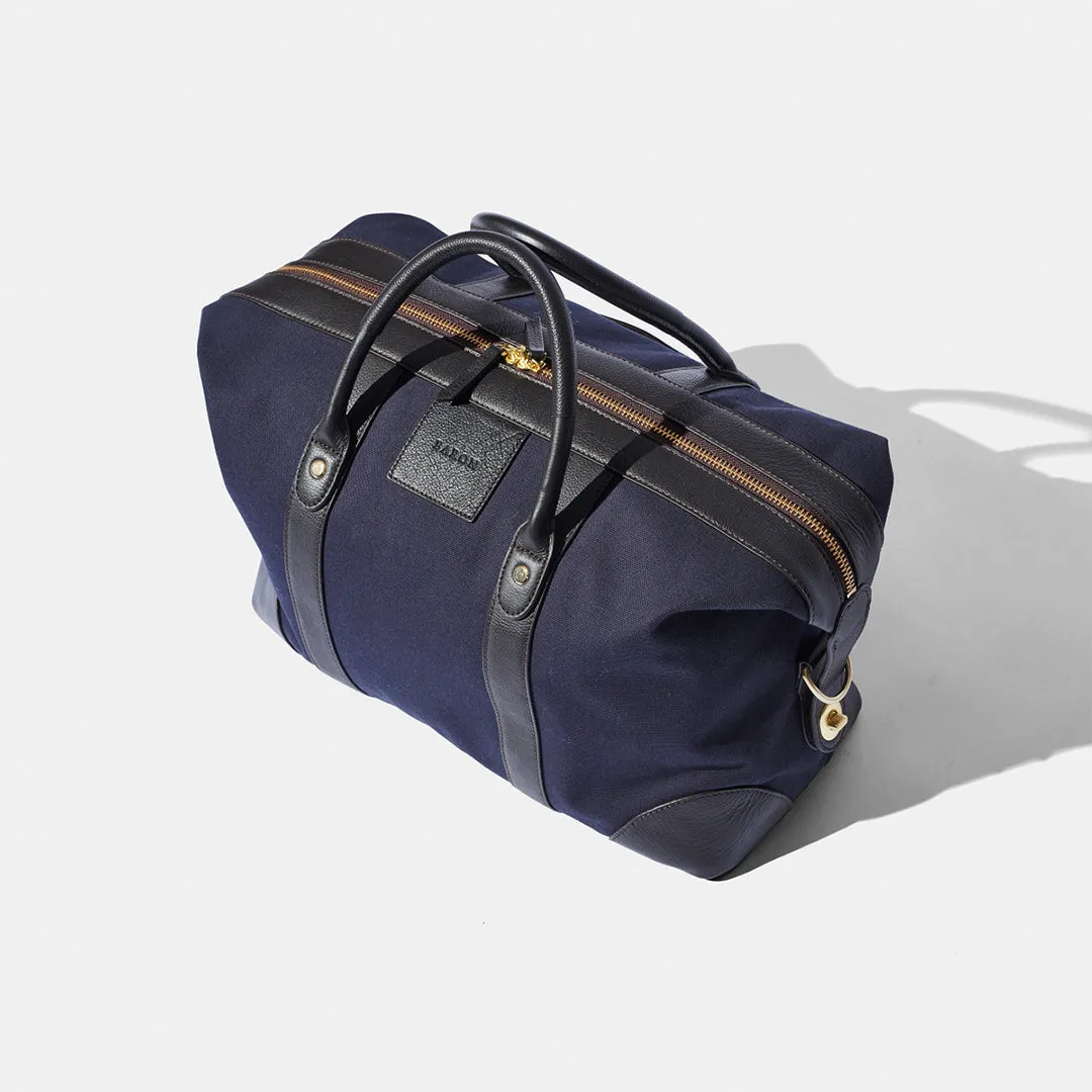 Classic Small Weekend Bag - Blue Canvas by Baron