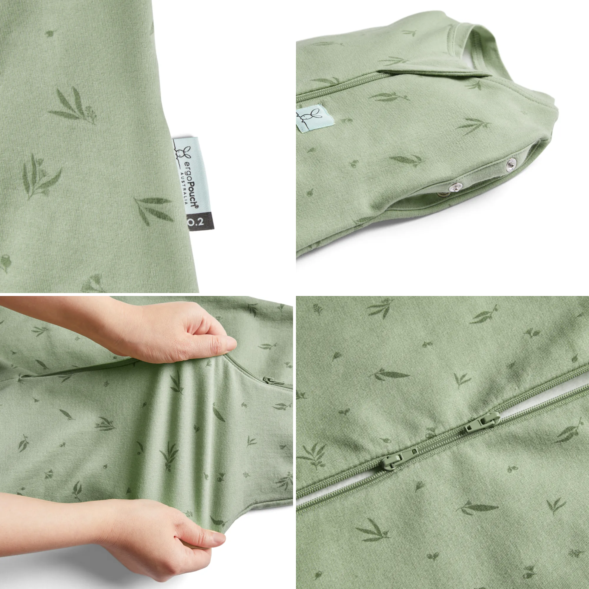 Cocoon Swaddle Bag 0.2 TOG Grey Marle