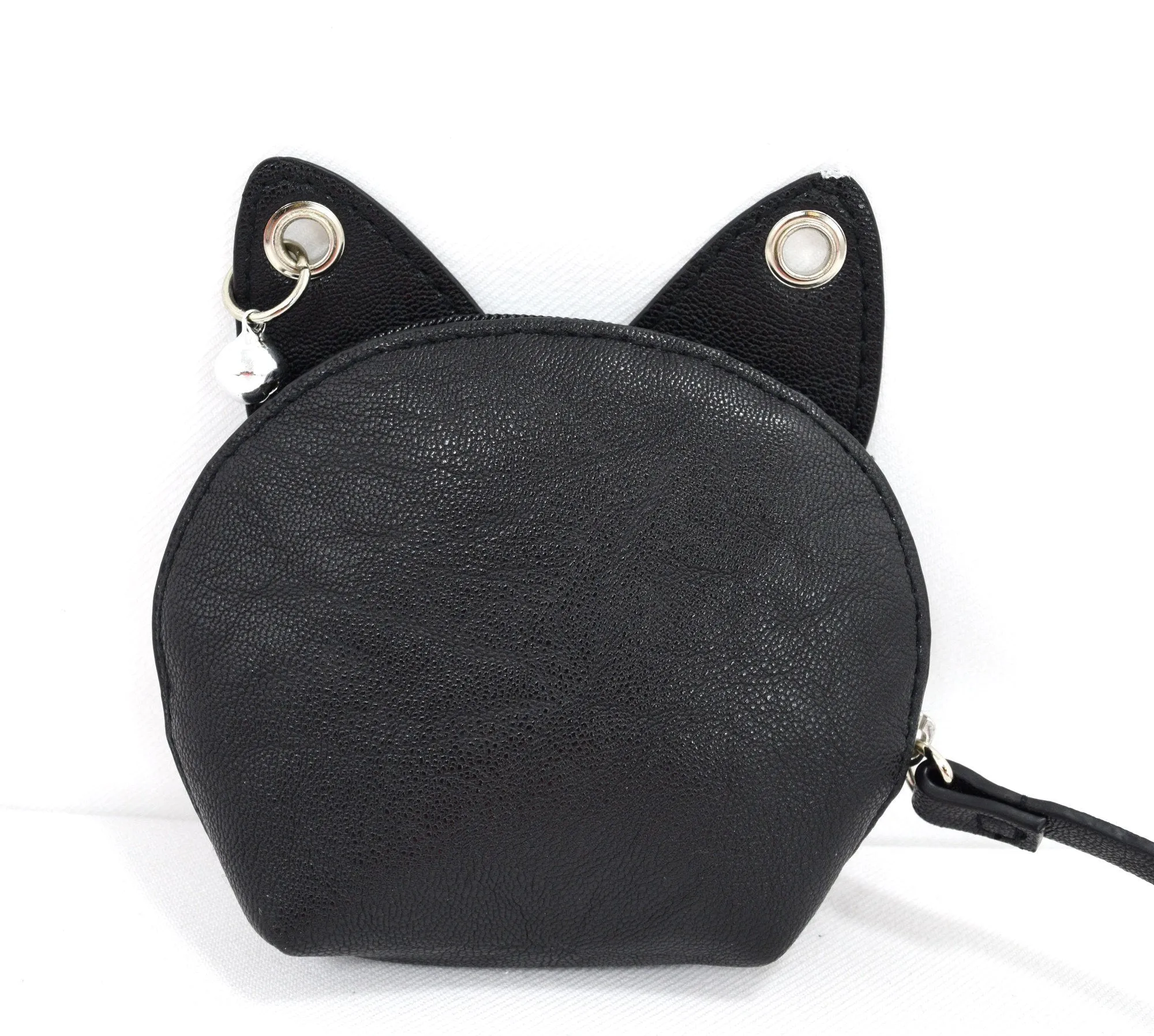 Emo Punk Meow Feline Black Cat Neko Coin Purse