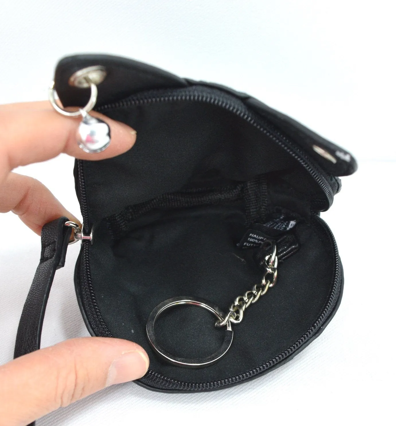 Emo Punk Meow Feline Black Cat Neko Coin Purse