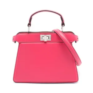Fendi Peekaboo ISeeU Leather Handbag Pink