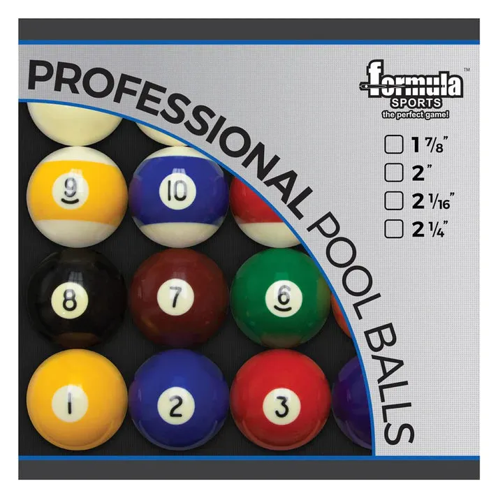 Formula Sports Professional Pool Balls Boxed