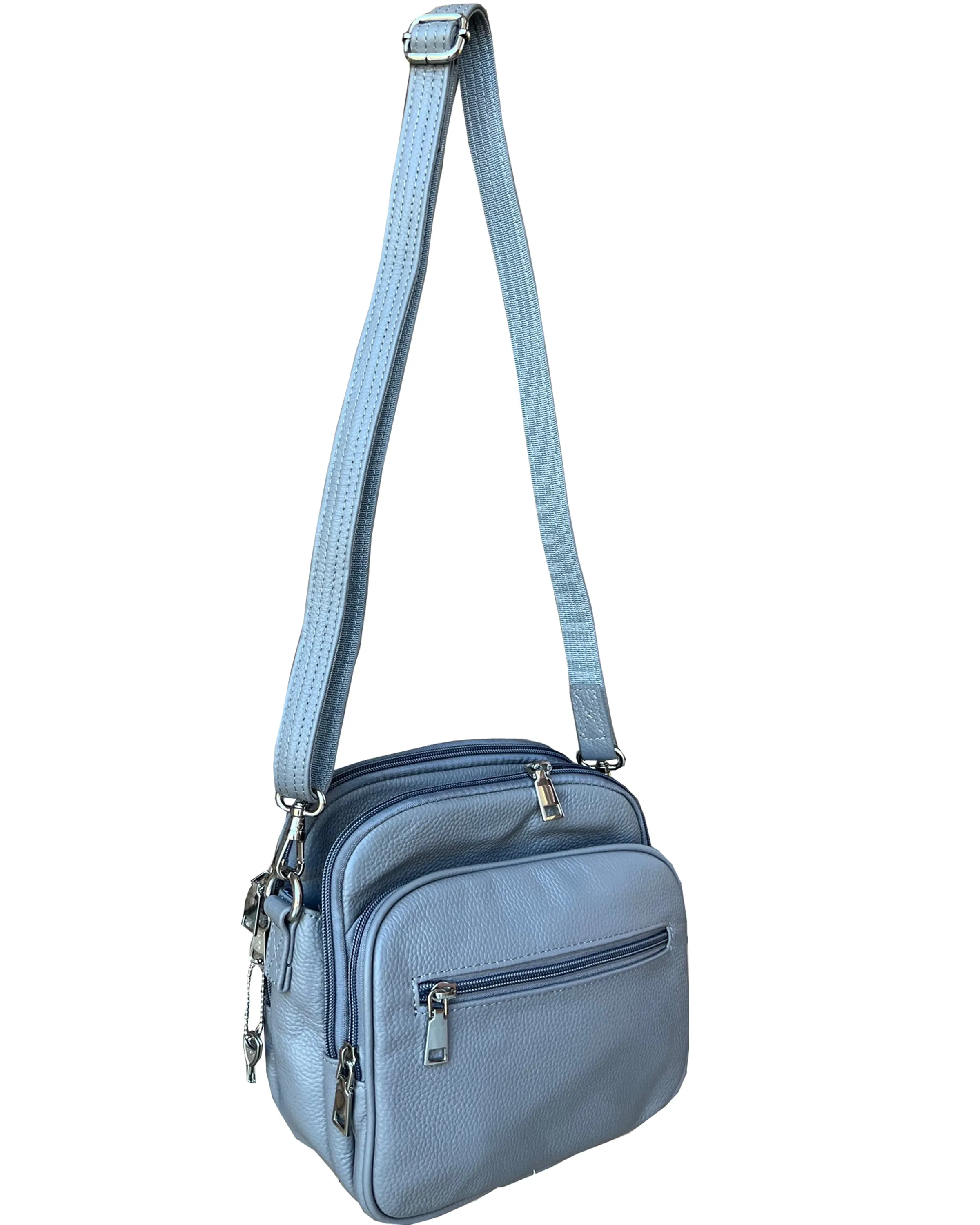 Leather Square Lockable Purse