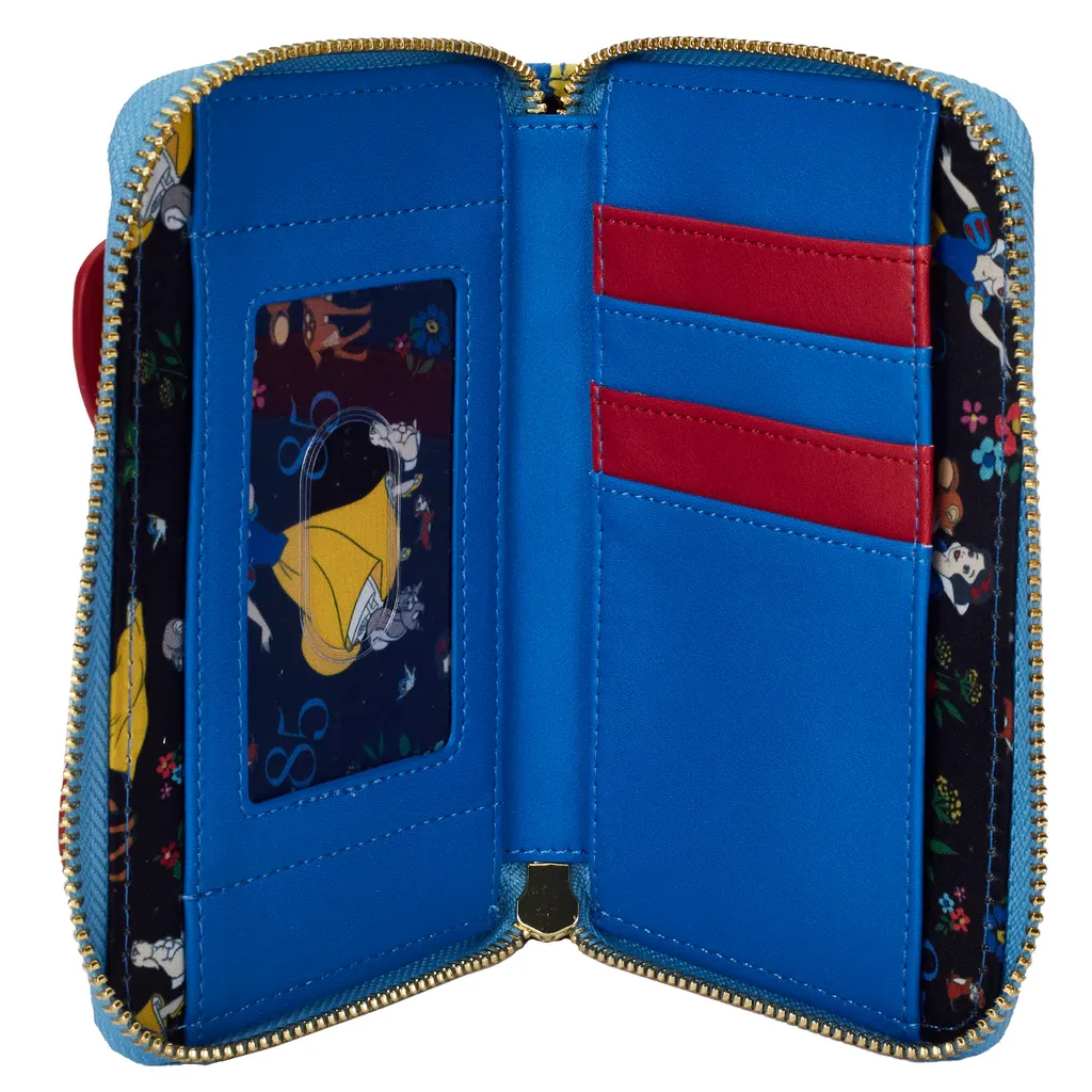 Loungefly Disney Snow White Cosplay Bow Zip Around Wallet