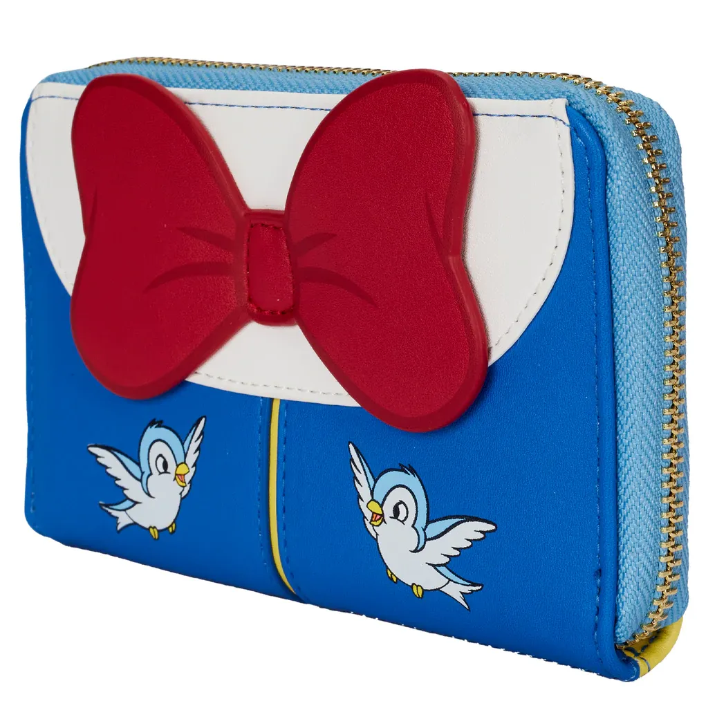 Loungefly Disney Snow White Cosplay Bow Zip Around Wallet