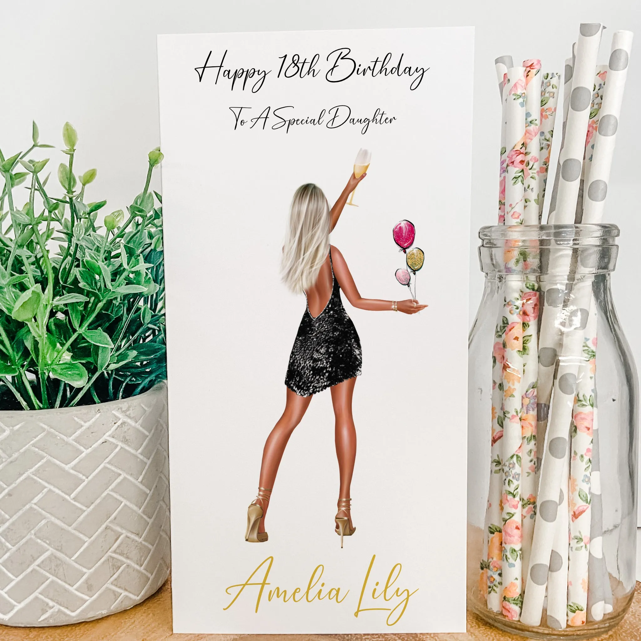 Personalised Birthday Money Gift Card Party Girl
