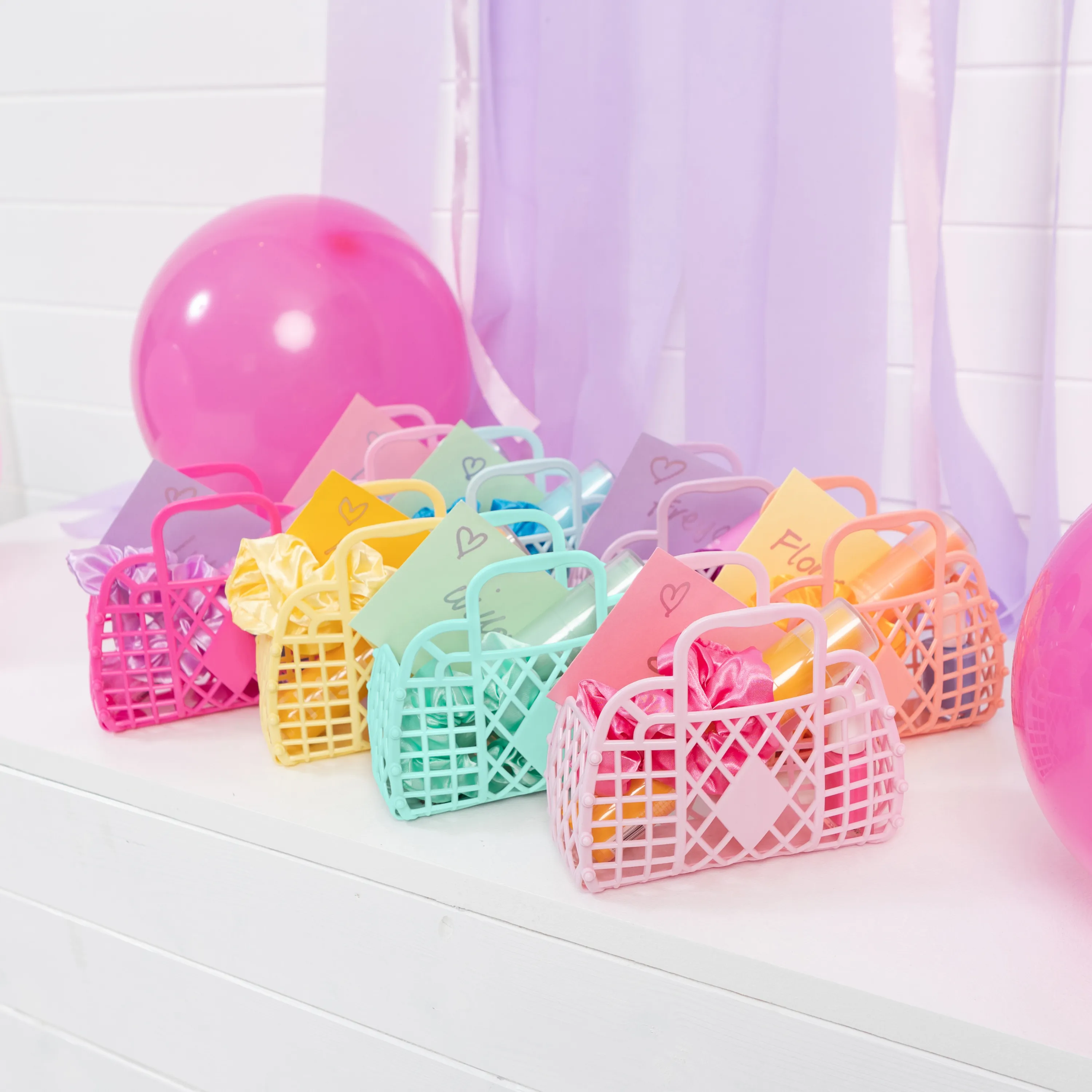 Retro Basket Jelly Bag - Mini: Latte
