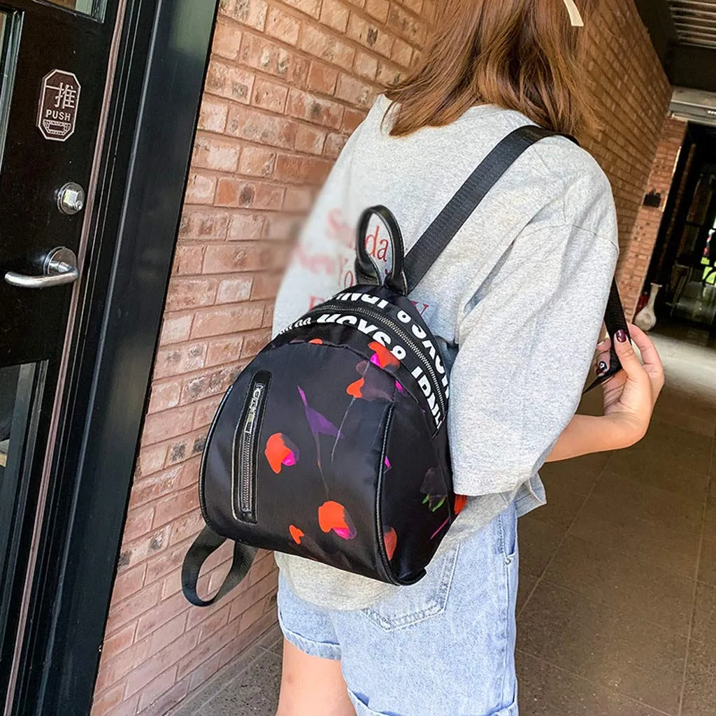 School Bags For Women On Sale,Fashion Ladies Classic Versatile Nylon Waterproof Backpack Student Bag Backpack