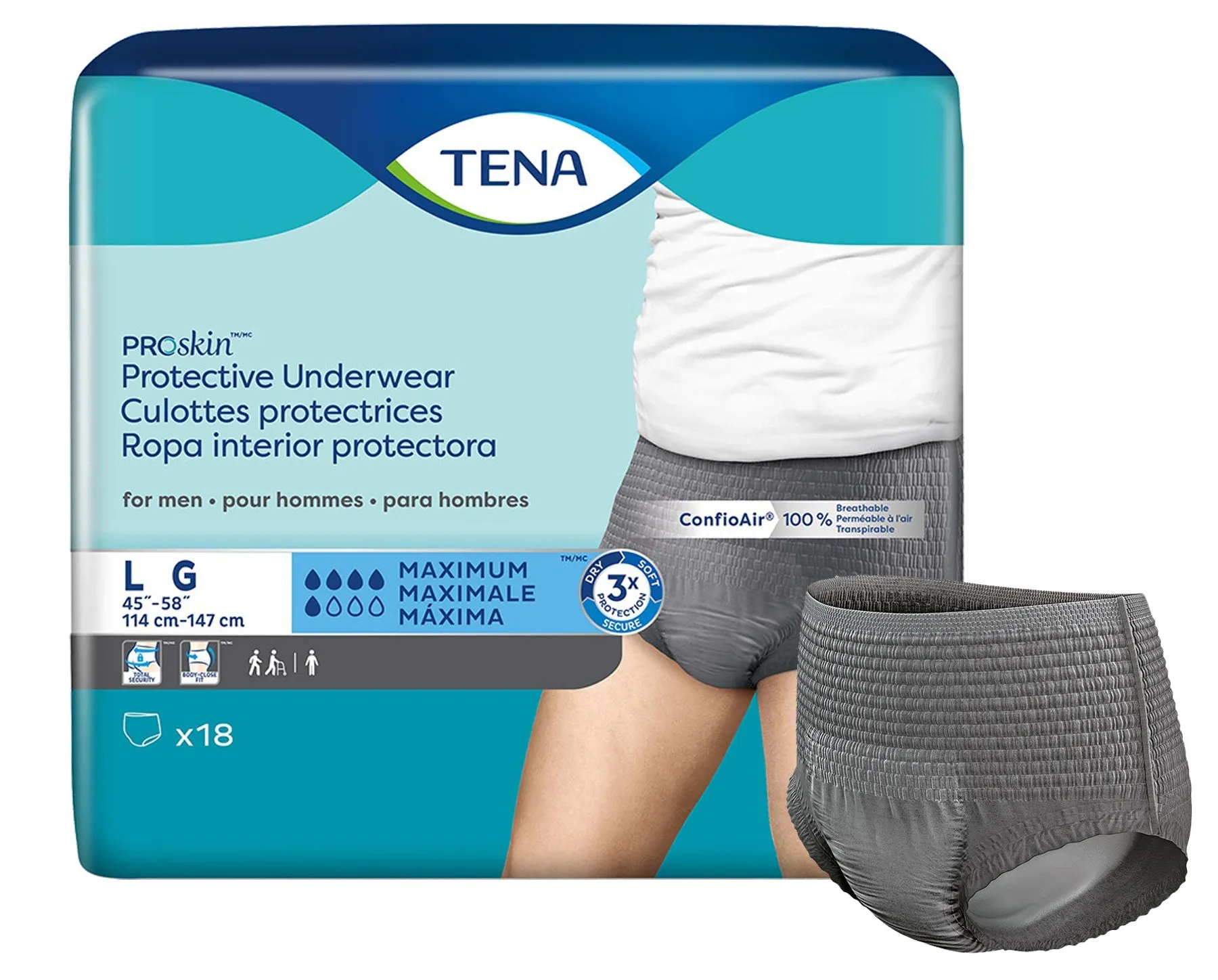TENA Proskin Protective Underwear For Men