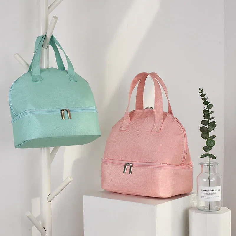 Thickened double-layer thermal bag lunch lunch bag cold ice bag portable lunch box bag aluminum foil thermal bag
