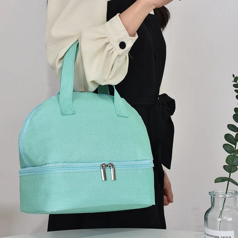 Thickened double-layer thermal bag lunch lunch bag cold ice bag portable lunch box bag aluminum foil thermal bag