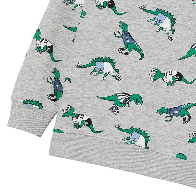 Toddler Boy's Allover Dinosaur Print Sweatshirt
