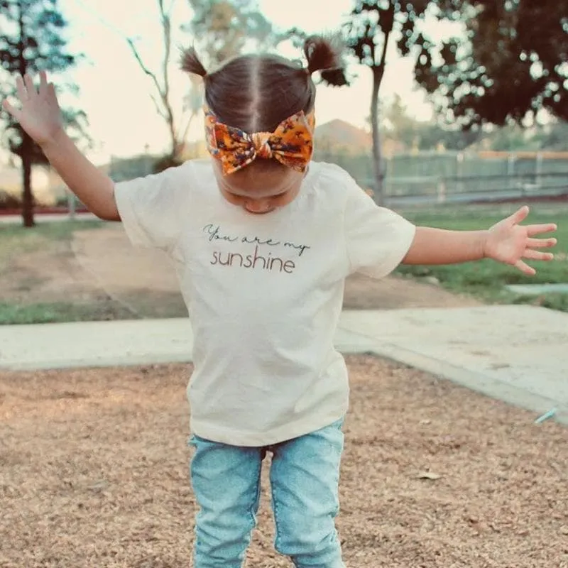 Toddler/Kid "You are my Sunshine" Letter Print T-shirt