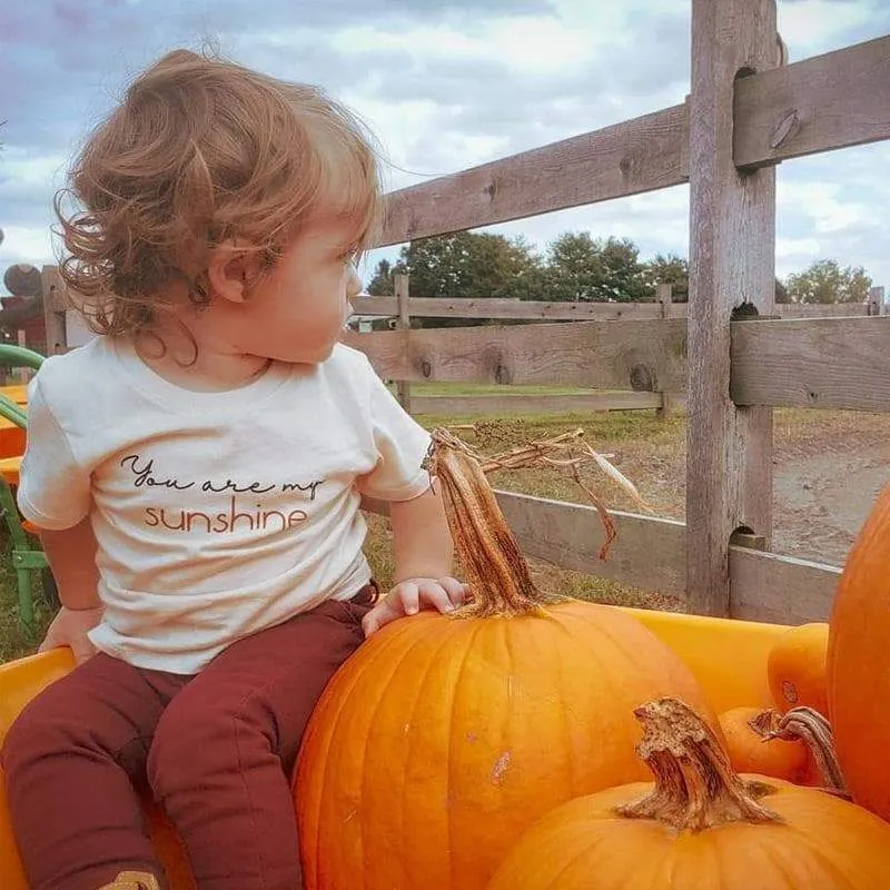 Toddler/Kid "You are my Sunshine" Letter Print T-shirt