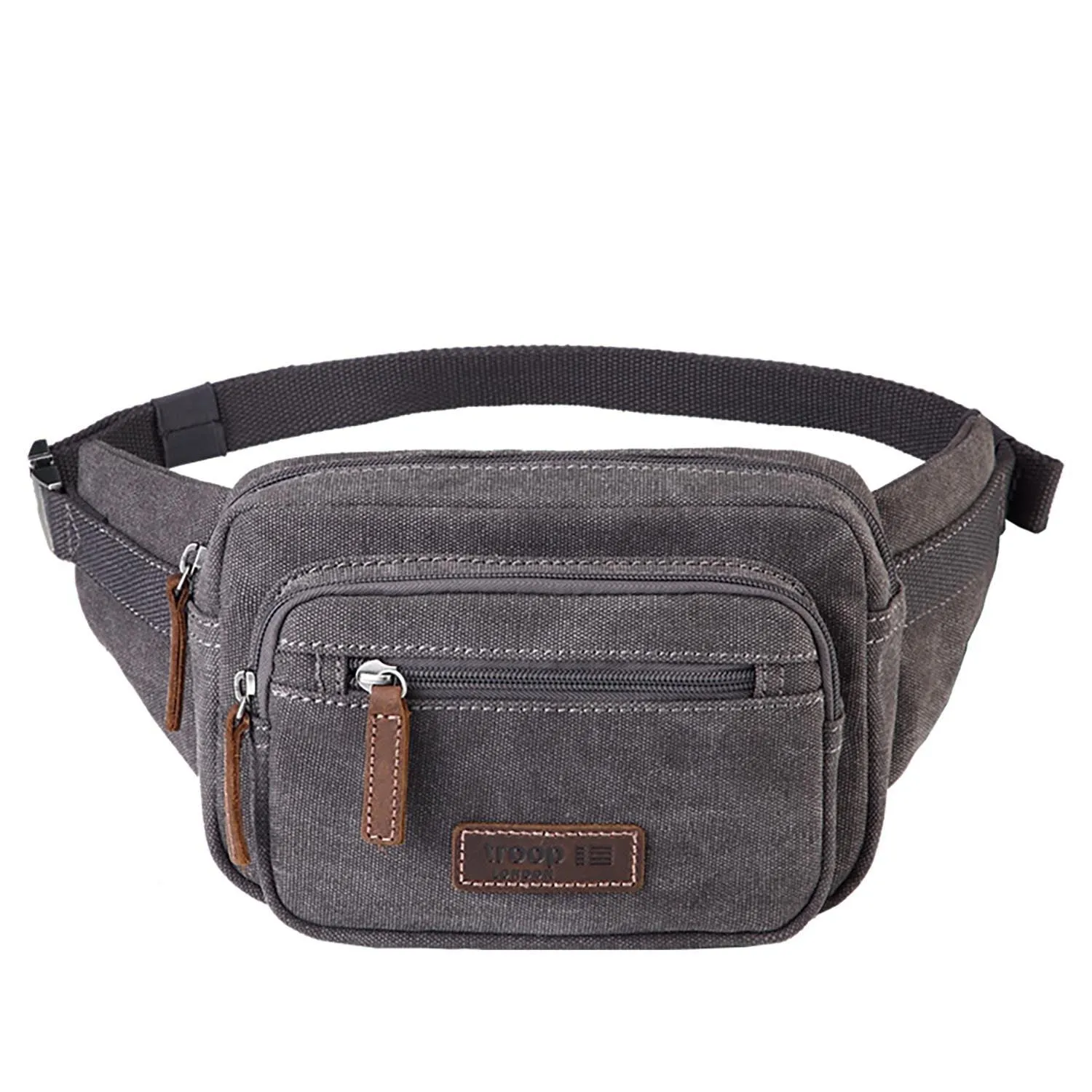 TRP0377S Troop London Classic Women Waist Bag, Fanny Pack, Bum Bag (Small)