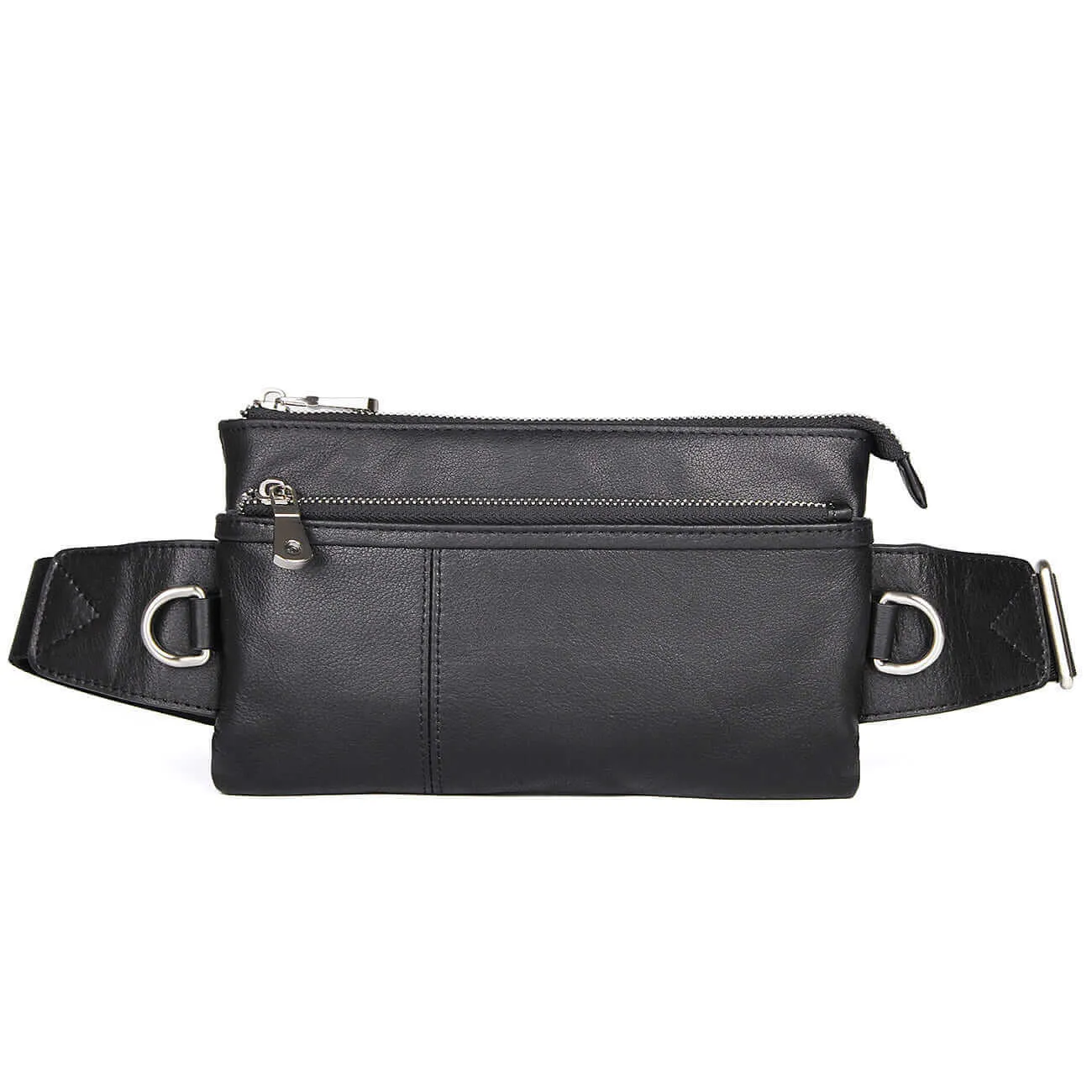 Versatile Leather Bum Bag NZ – Black Waist Bag