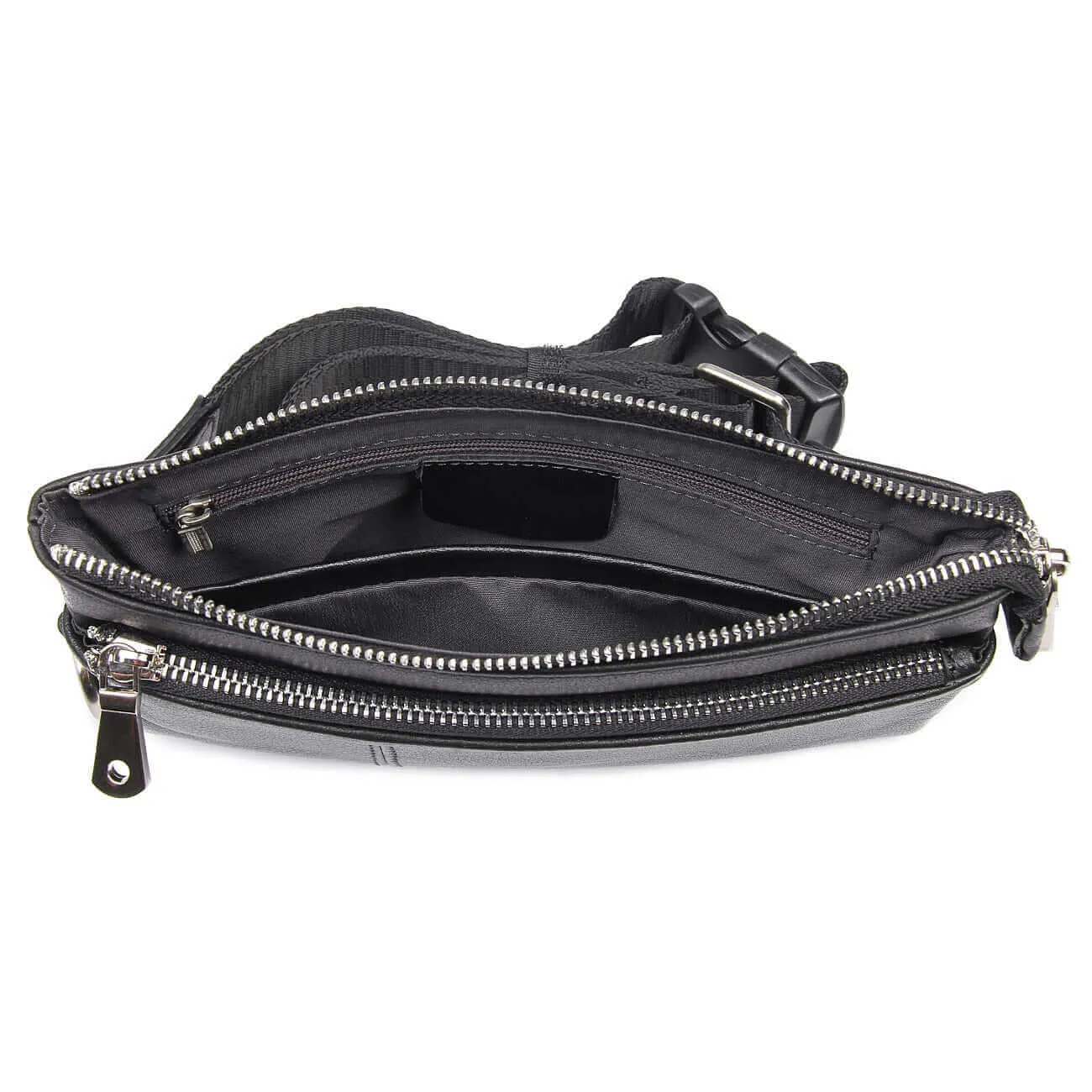 Versatile Leather Bum Bag NZ – Black Waist Bag