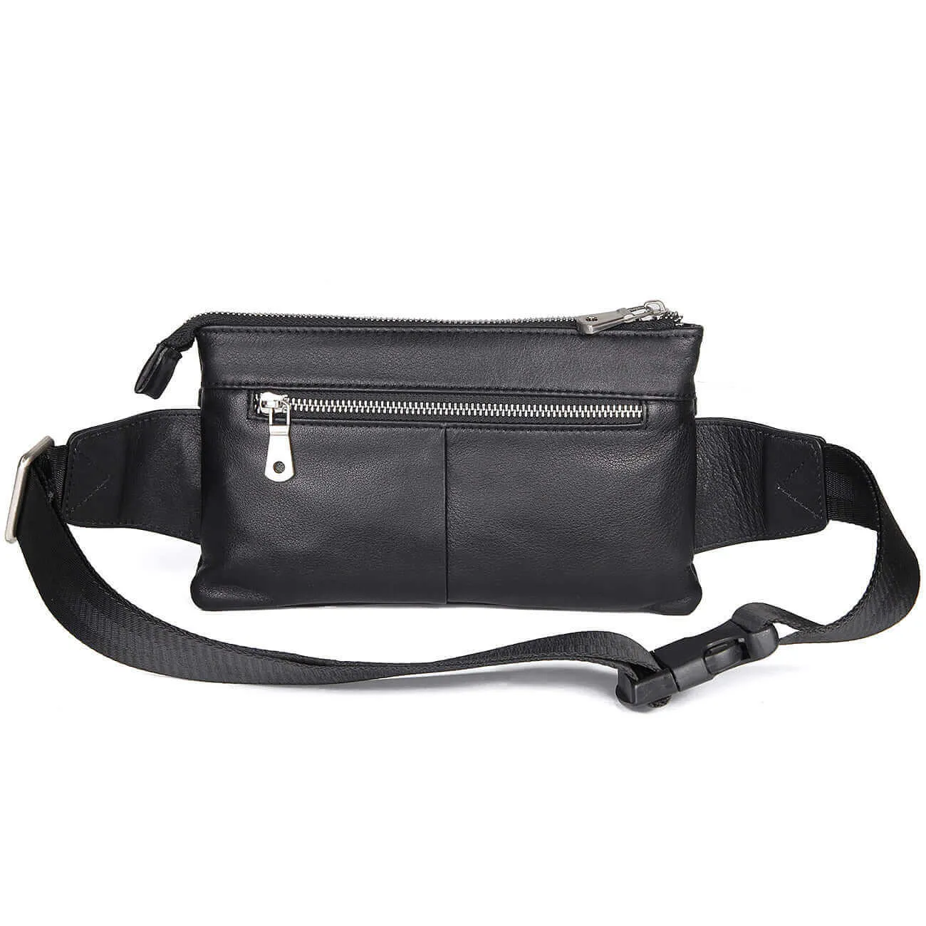 Versatile Leather Bum Bag NZ – Black Waist Bag