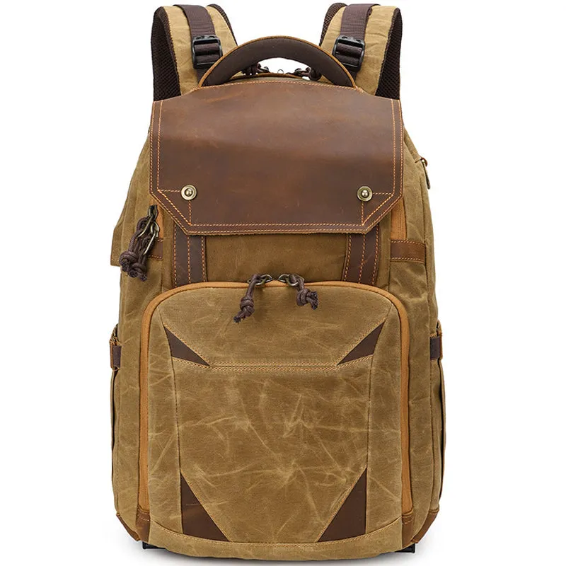 Waterproof Camera Bag Photography Canvas Backpack
