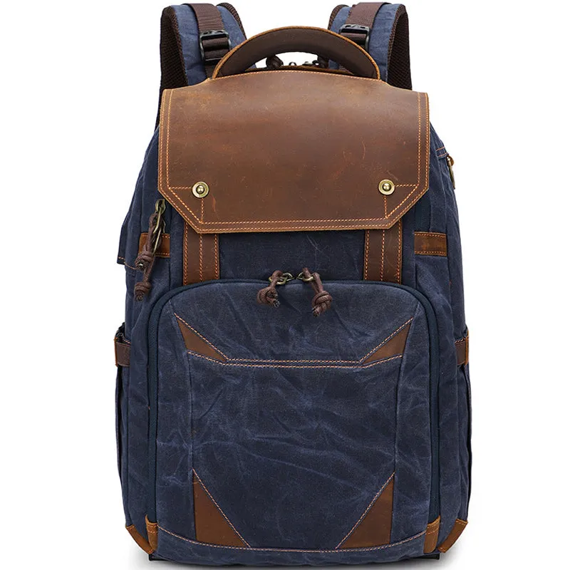 Waterproof Camera Bag Photography Canvas Backpack